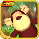 Jungle Monkey Fruit 3D Games APK
