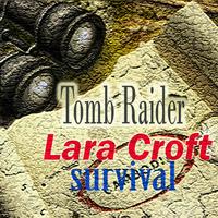 Lara Croft survival guide Cartaz