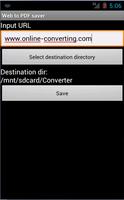 Web to PDF saver Affiche