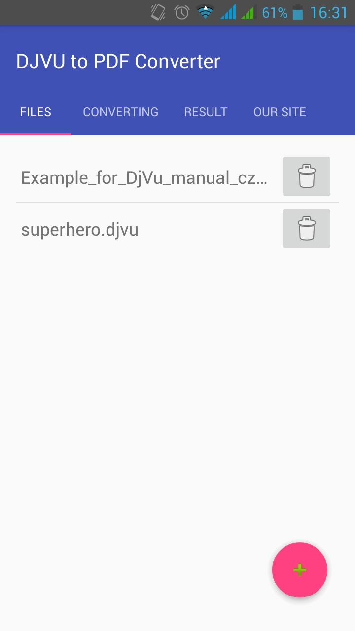 Descarga de APK de DjVU to PDF converter para Android
