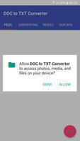 DOC to TXT converter Affiche