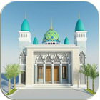 Conception de mosquée moderne icône