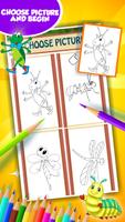 Cute Bugs Coloring Book screenshot 2