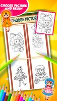 Doll Coloring Book syot layar 2