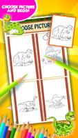 Livre à colorier pour dinosaur capture d'écran 2