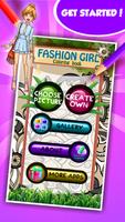 Fashion Girl Coloring Book capture d'écran 1