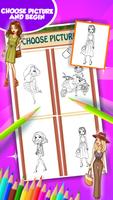 Fashion Girl Coloring Book screenshot 2