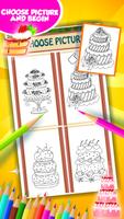 Sweet Cake Coloring Book স্ক্রিনশট 2