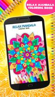 Relax Mandala Coloring Book پوسٹر