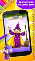 Wizard Coloring Book Affiche