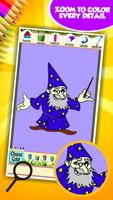 Wizard Coloring Book syot layar 3