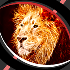 żywe tapety - ognistego lwa ikona