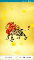 Live Wallpapers - Fiery Lion syot layar 1