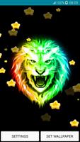 Live Wallpapers - Fiery Lion syot layar 2