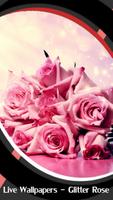 fonds d'écran - glitter rose Affiche
