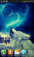 Wolf In Night LWP imagem de tela 1