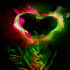 Abstract Heart Live Wallpaper icône