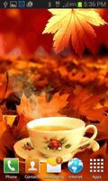 Autumn Tea Live Wallpaper captura de pantalla 1