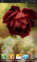 Beautiful Red Rose LWP تصوير الشاشة 1