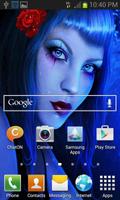 Beauty In Blue Live Wallpaper 截图 1