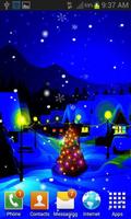 1 Schermata Blue Christmas Night LWP