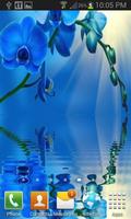 Blue Orchid Live Wallpaper imagem de tela 1