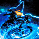 Blue Fire Rider LWP APK