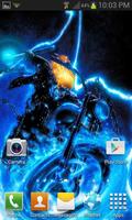 Blue Fire Rider LWP screenshot 1