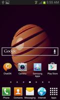 Brown Ball Live Wallpaper 스크린샷 1