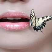 Butterfly On Lips LWP آئیکن