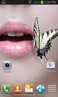Butterfly On Lips LWP スクリーンショット 1