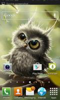 Cute Owl Baby LWP imagem de tela 2