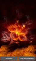Fiery Flower Live Wallpaper Affiche