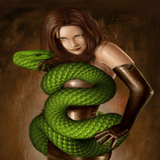 Green Cobra Girl LWP icon