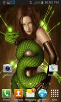 Green Cobra Girl LWP imagem de tela 1