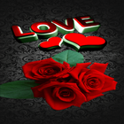 Lovely Roses Live Wallpaper icône