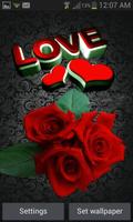 Lovely Roses Live Wallpaper Affiche