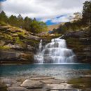 Mountain Nature Waterfall LWP APK