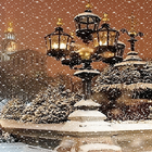 Night Snowy Lamps LWP icon