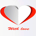 Paper Heart Live Wallpaper أيقونة