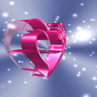 Pink Heart Spin LWP icône