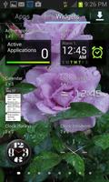 Rainy Purple Rose LWP Screenshot 2