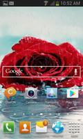 Rainy Red Rose LWP Ekran Görüntüsü 1