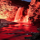 Red Waterfall Live Wallpaper icône