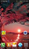 Red Waves Live Wallpaper скриншот 1