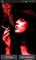 Red Smoke Girl LWP постер