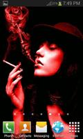 Red Smoke Girl LWP স্ক্রিনশট 1