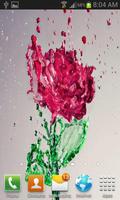 Splash Red Rose LWP syot layar 1