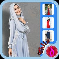 Hijab Beauty Party Dress Affiche
