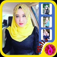 Hijab Fashion Camera Affiche